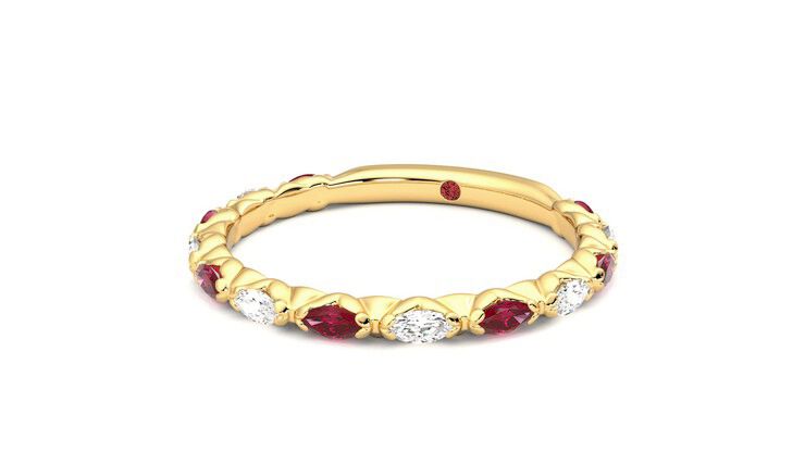 Taylor & Hart Laurel Wedding Ring 360 degree image 26
