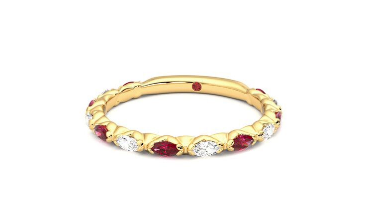 Taylor & Hart Laurel Wedding Ring 360 degree image 27
