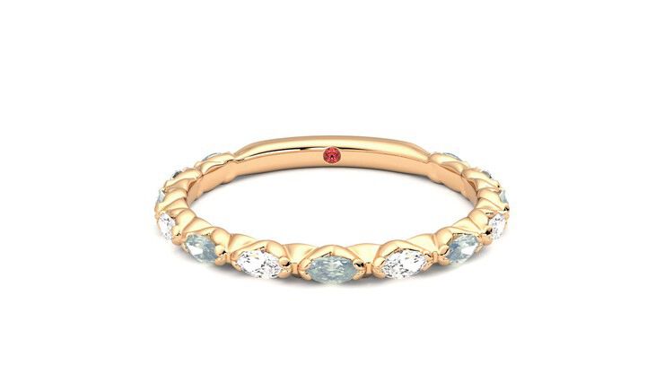 Taylor & Hart Laurel Wedding Ring 360 degree image 0