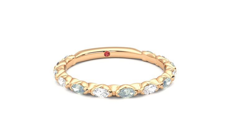 Taylor & Hart Laurel Wedding Ring 360 degree image 3