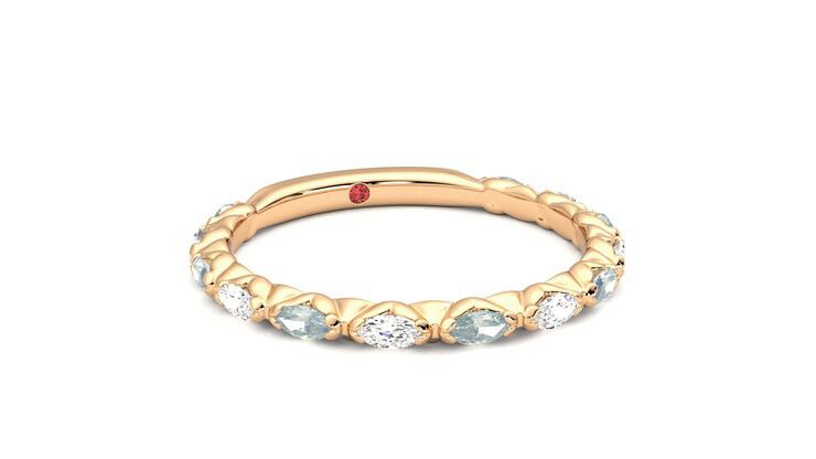 Taylor & Hart Laurel Wedding Ring 360 degree image 4