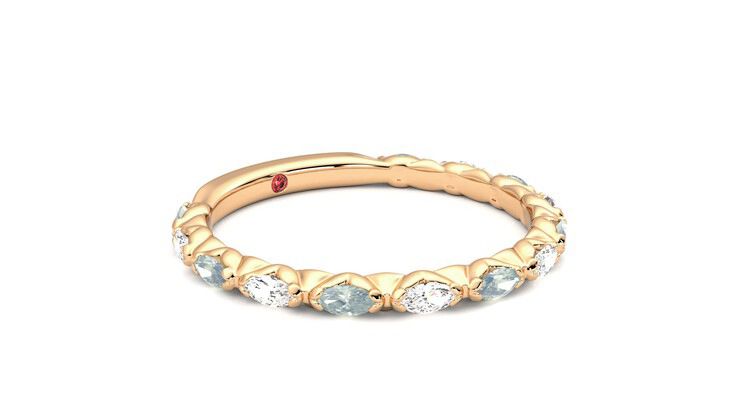 Taylor & Hart Laurel Wedding Ring 360 degree image 6