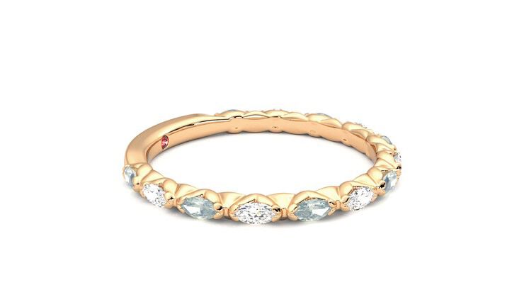 Taylor & Hart Laurel Wedding Ring 360 degree image 8