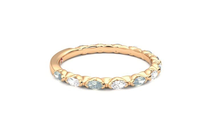 Taylor & Hart Laurel Wedding Ring 360 degree image 9