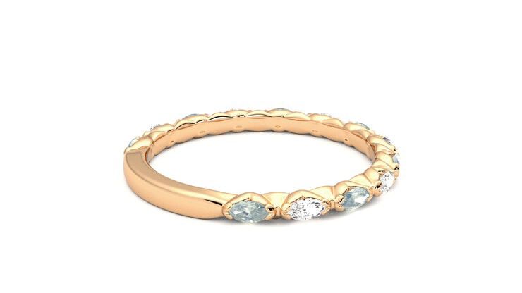 Taylor & Hart Laurel Wedding Ring 360 degree image 12