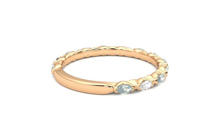 Taylor & Hart Laurel Wedding Ring 360 degree image 13