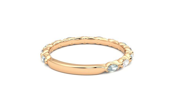 Taylor & Hart Laurel Wedding Ring 360 degree image 14