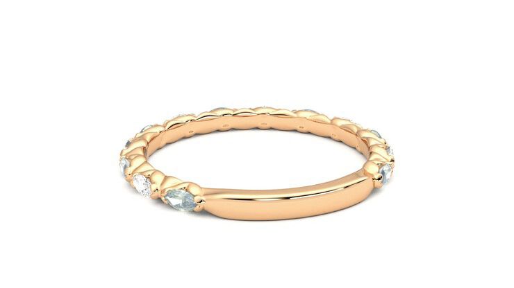 Taylor & Hart Laurel Wedding Ring 360 degree image 16