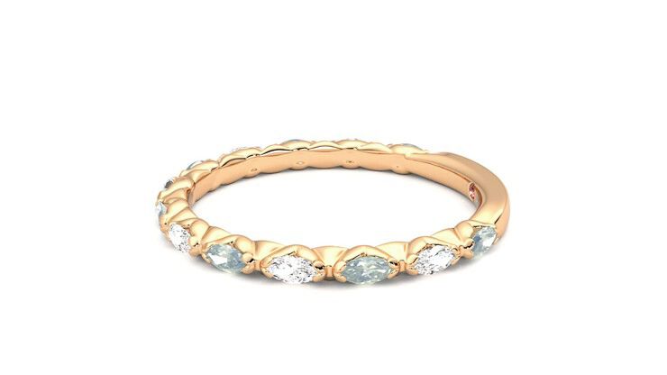 Taylor & Hart Laurel Wedding Ring 360 degree image 21