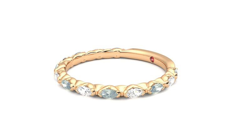 Taylor & Hart Laurel Wedding Ring 360 degree image 23