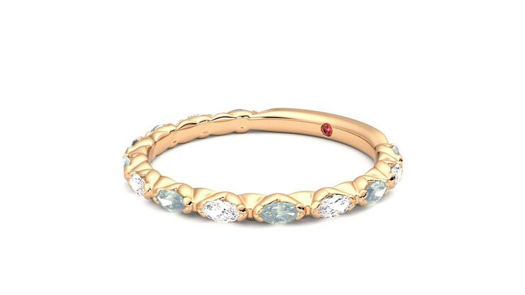 Taylor & Hart Laurel Wedding Ring 360 degree image 24
