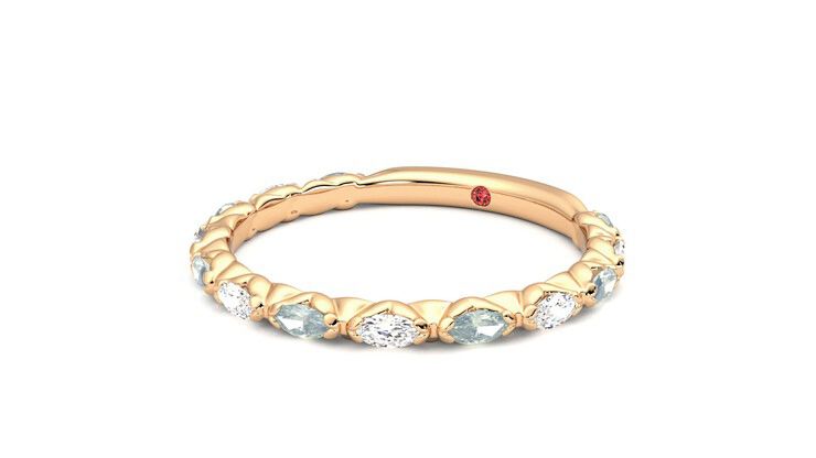 Taylor & Hart Laurel Wedding Ring 360 degree image 25