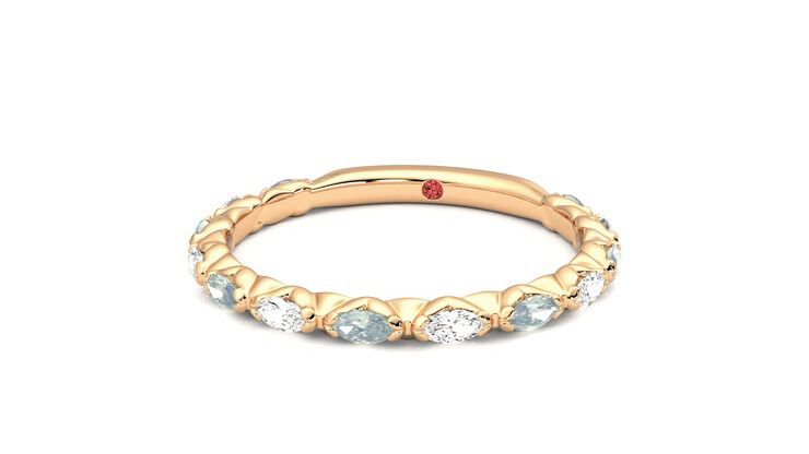 Taylor & Hart Laurel Wedding Ring 360 degree image 27
