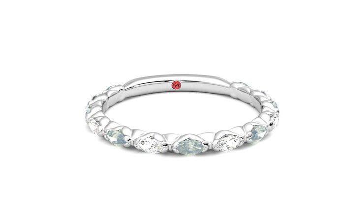 Taylor & Hart Laurel Wedding Ring 360 degree image 2