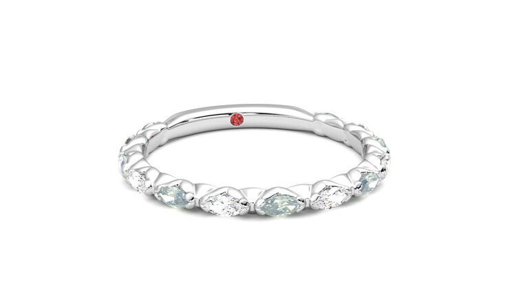 Taylor & Hart Laurel Wedding Ring 360 degree image 3