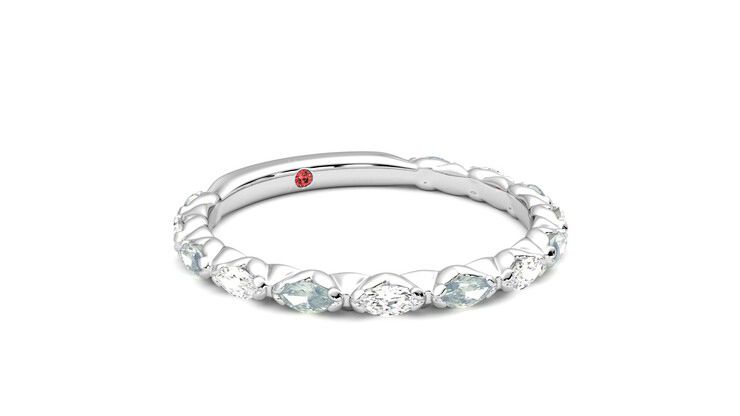 Taylor & Hart Laurel Wedding Ring 360 degree image 5