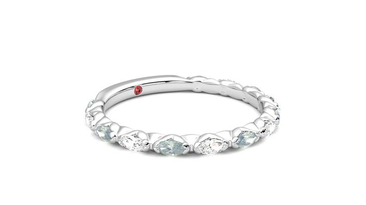 Taylor & Hart Laurel Wedding Ring 360 degree image 6