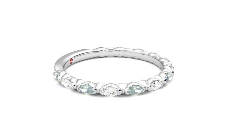 Taylor & Hart Laurel Wedding Ring 360 degree image 8