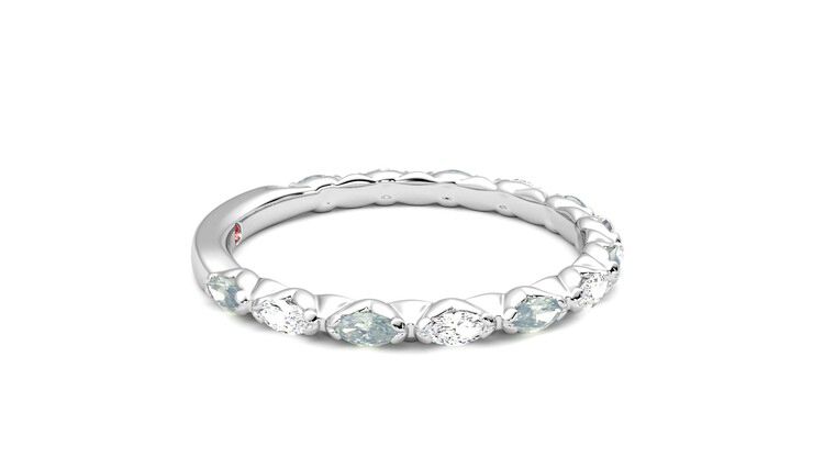 Taylor & Hart Laurel Wedding Ring 360 degree image 9