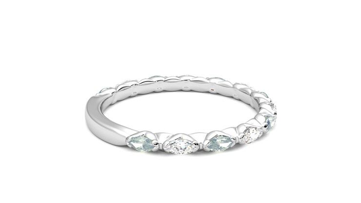 Taylor & Hart Laurel Wedding Ring 360 degree image 11