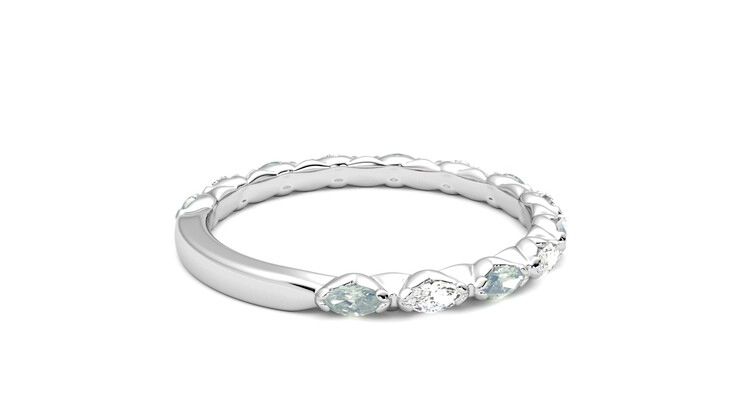 Taylor & Hart Laurel Wedding Ring 360 degree image 12