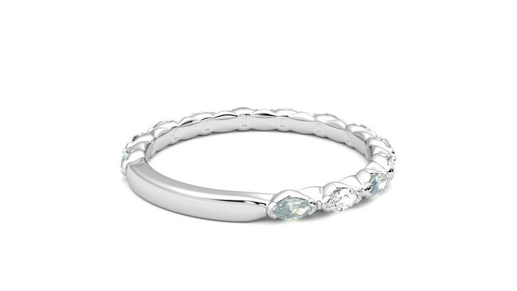 Taylor & Hart Laurel Wedding Ring 360 degree image 13