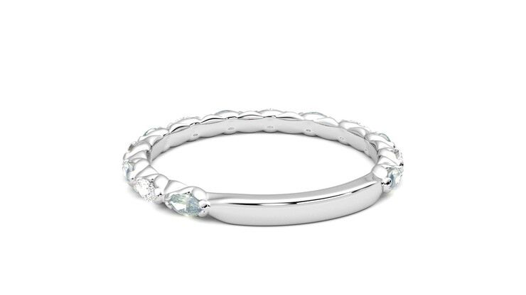 Taylor & Hart Laurel Wedding Ring 360 degree image 16