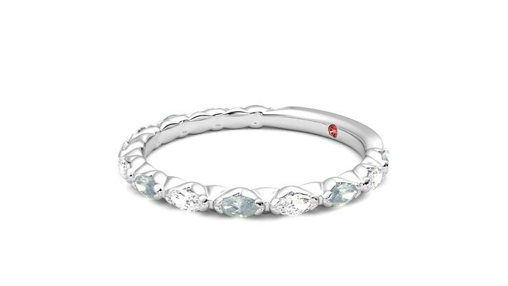 Taylor & Hart Laurel Wedding Ring 360 degree image 23