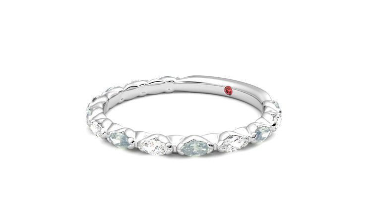 Taylor & Hart Laurel Wedding Ring 360 degree image 24