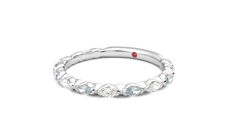 Taylor & Hart Laurel Wedding Ring 360 degree image 25