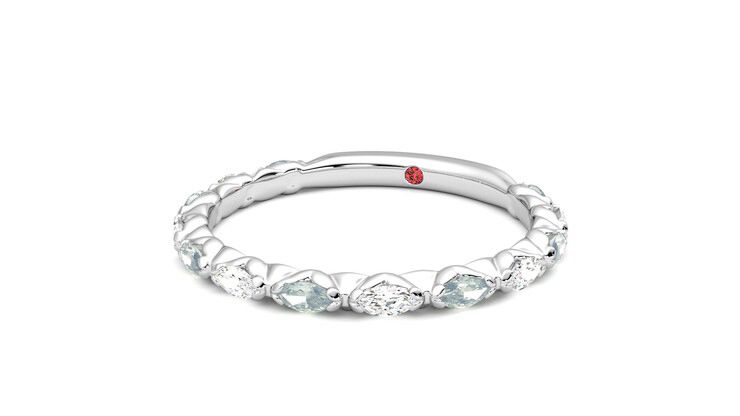 Taylor & Hart Laurel Wedding Ring 360 degree image 26