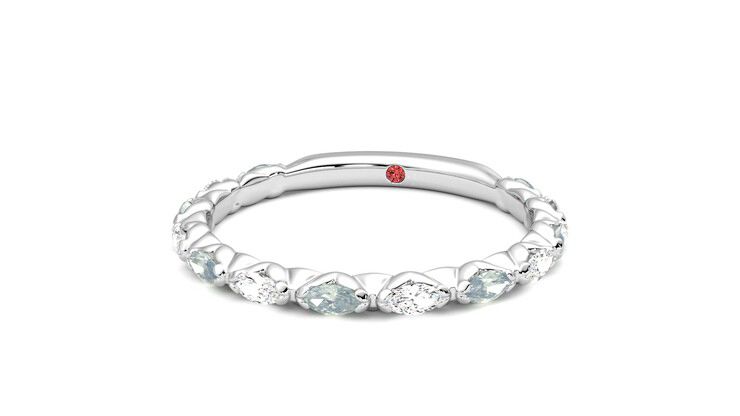 Taylor & Hart Laurel Wedding Ring 360 degree image 27