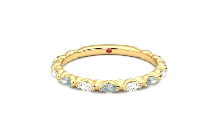 Taylor & Hart Laurel Wedding Ring 360 degree image 0