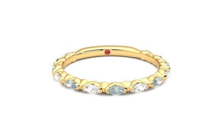 Taylor & Hart Laurel Wedding Ring 360 degree image 2