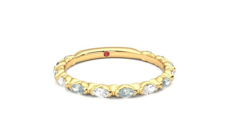 Taylor & Hart Laurel Wedding Ring 360 degree image 3