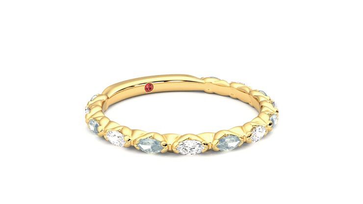 Taylor & Hart Laurel Wedding Ring 360 degree image 5