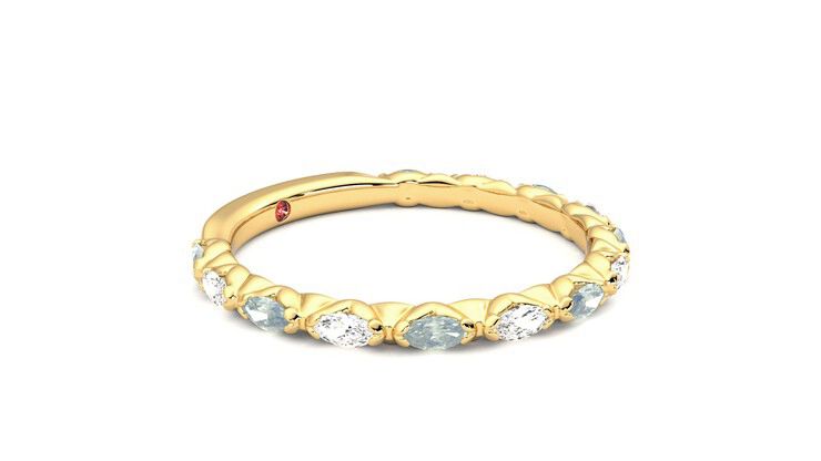 Taylor & Hart Laurel Wedding Ring 360 degree image 7