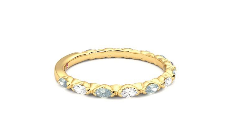 Taylor & Hart Laurel Wedding Ring 360 degree image 9
