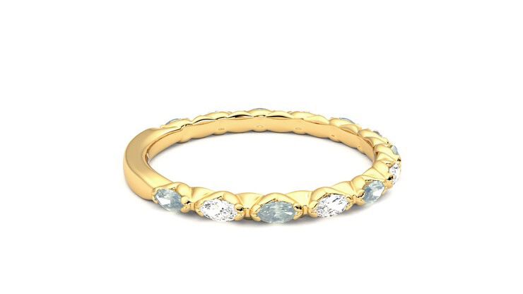 Taylor & Hart Laurel Wedding Ring 360 degree image 10