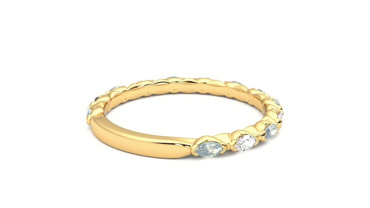 Taylor & Hart Laurel Wedding Ring 360 degree image 13