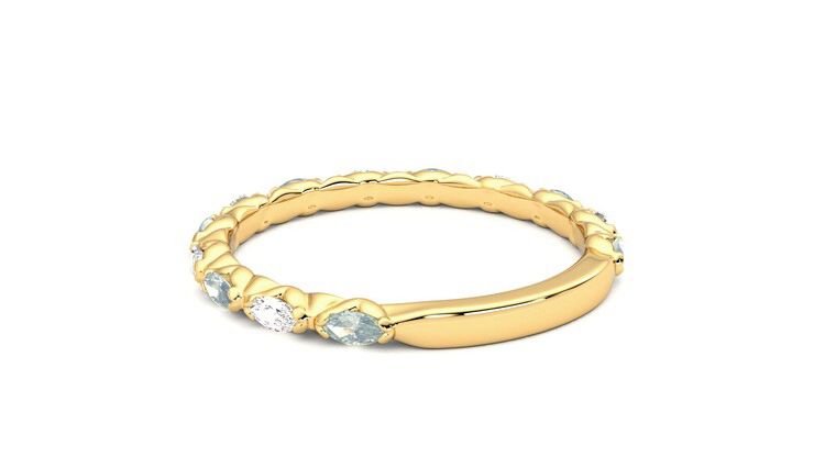 Taylor & Hart Laurel Wedding Ring 360 degree image 17