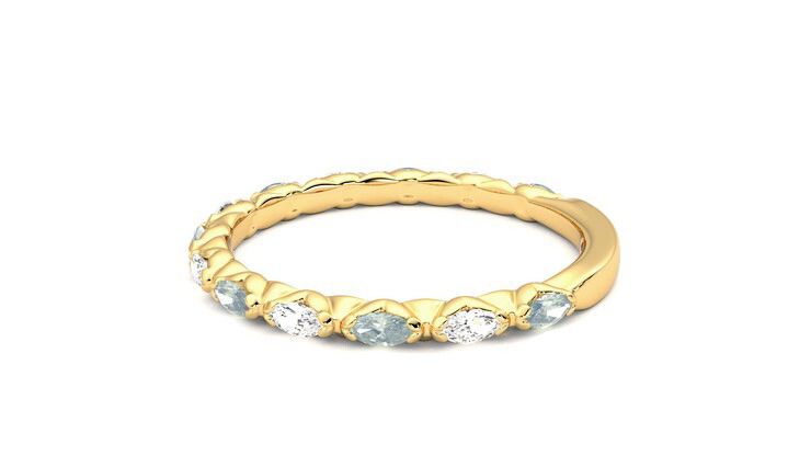 Taylor & Hart Laurel Wedding Ring 360 degree image 20