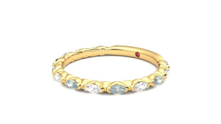 Taylor & Hart Laurel Wedding Ring 360 degree image 24