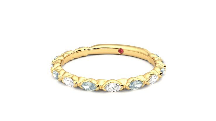 Taylor & Hart Laurel Wedding Ring 360 degree image 26