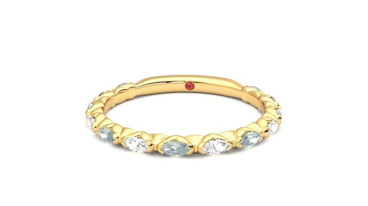 Taylor & Hart Laurel Wedding Ring 360 degree image 28