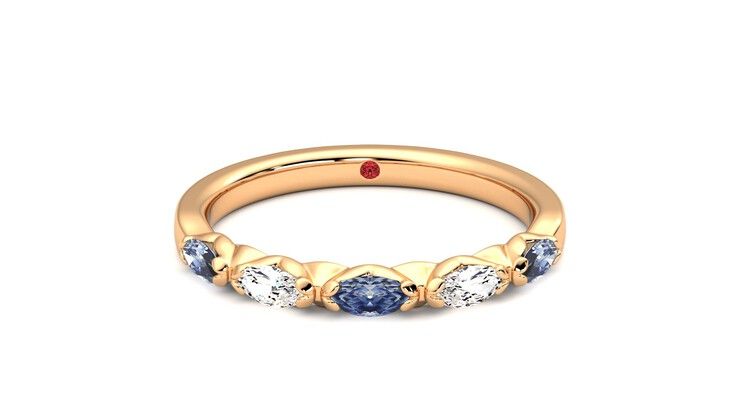 Taylor & Hart Laurel Wedding Ring 360 degree image 0