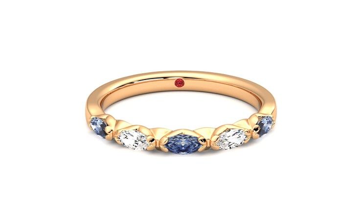 Taylor & Hart Laurel Wedding Ring 360 degree image 1