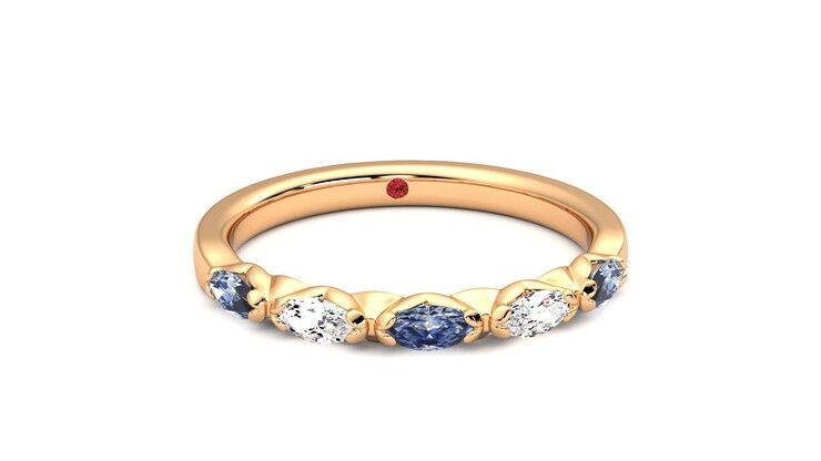 Taylor & Hart Laurel Wedding Ring 360 degree image 2
