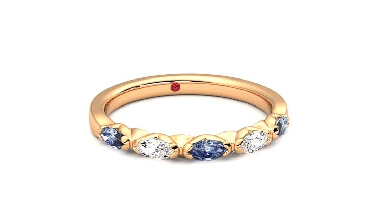 Taylor & Hart Laurel Wedding Ring 360 degree image 3