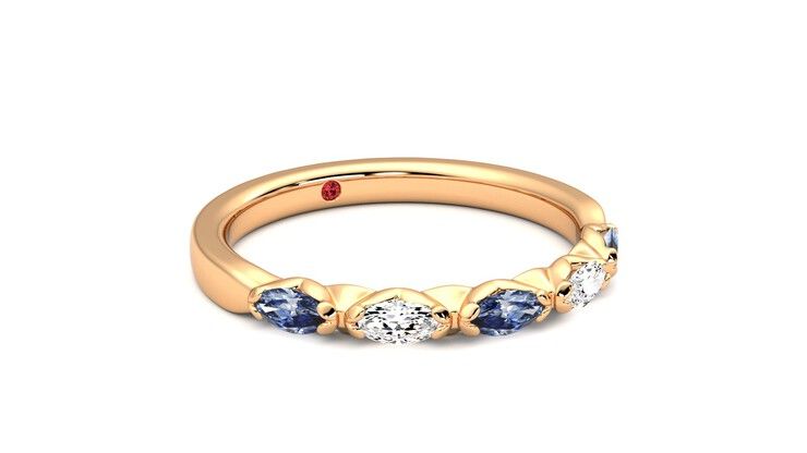 Taylor & Hart Laurel Wedding Ring 360 degree image 5